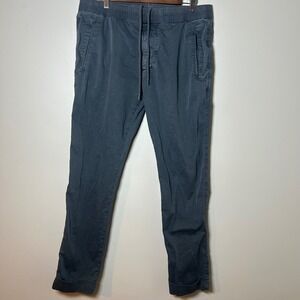 James Perse Mens Charcoal Gray Jogger Pants Elastic Waist Drawstring Size2 32/31